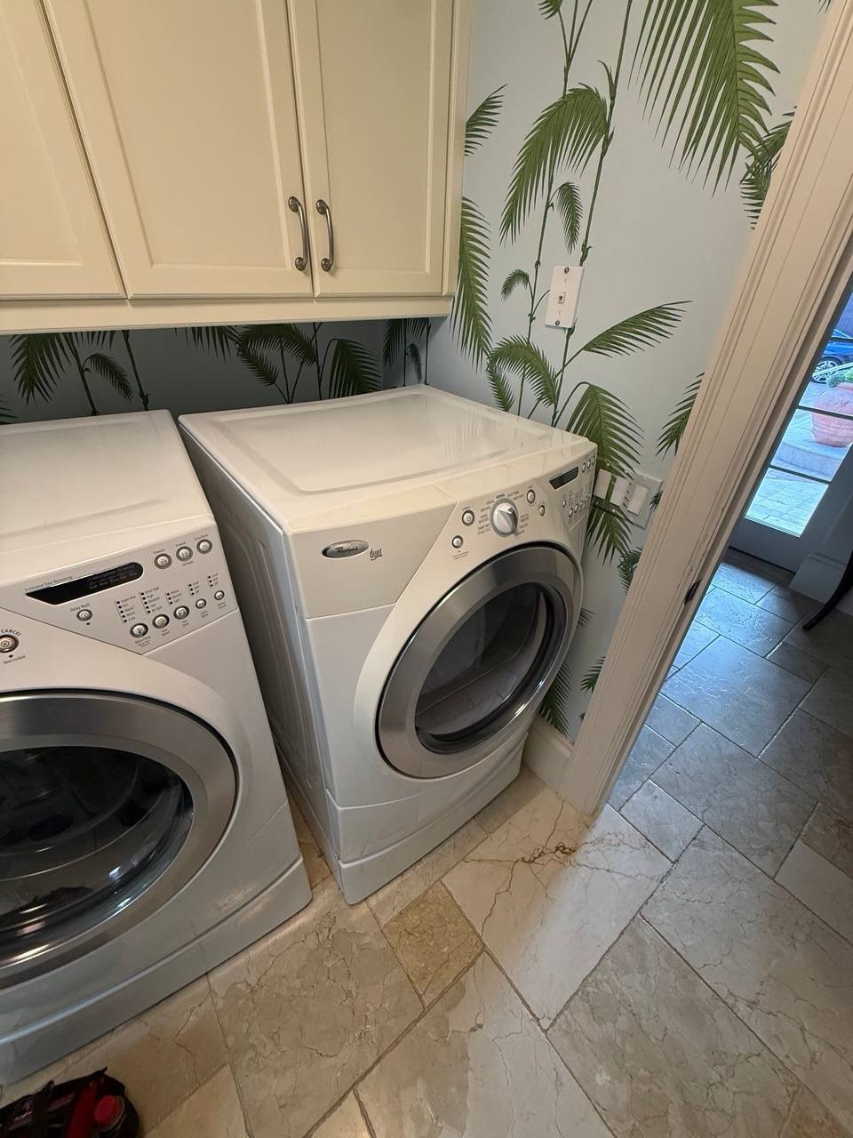 Dryer repair in progress in a Naples home