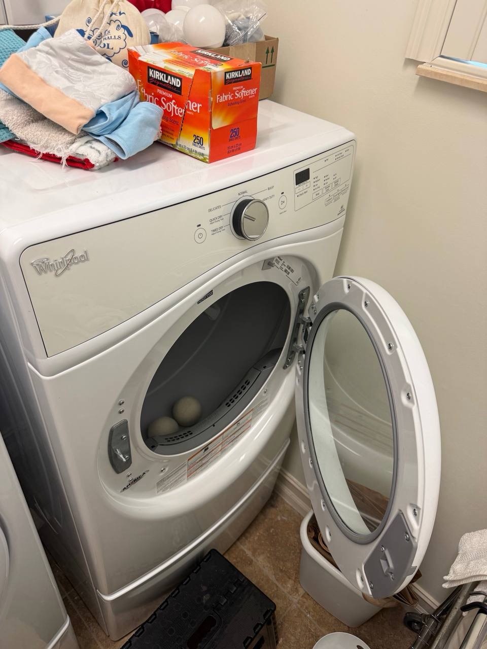 Dryer repair in progress in a Naples home