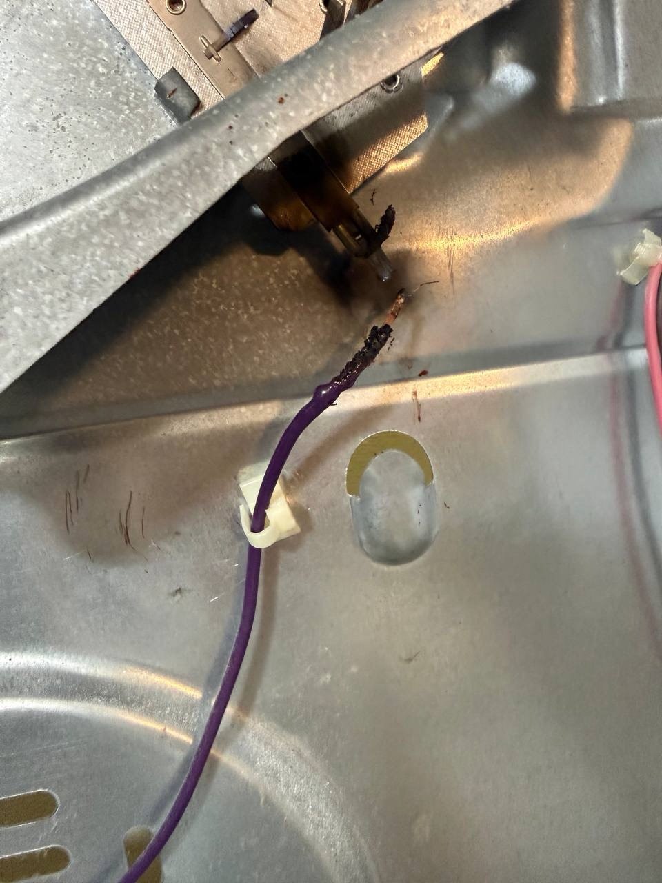Dryer repair in progress in a Naples home