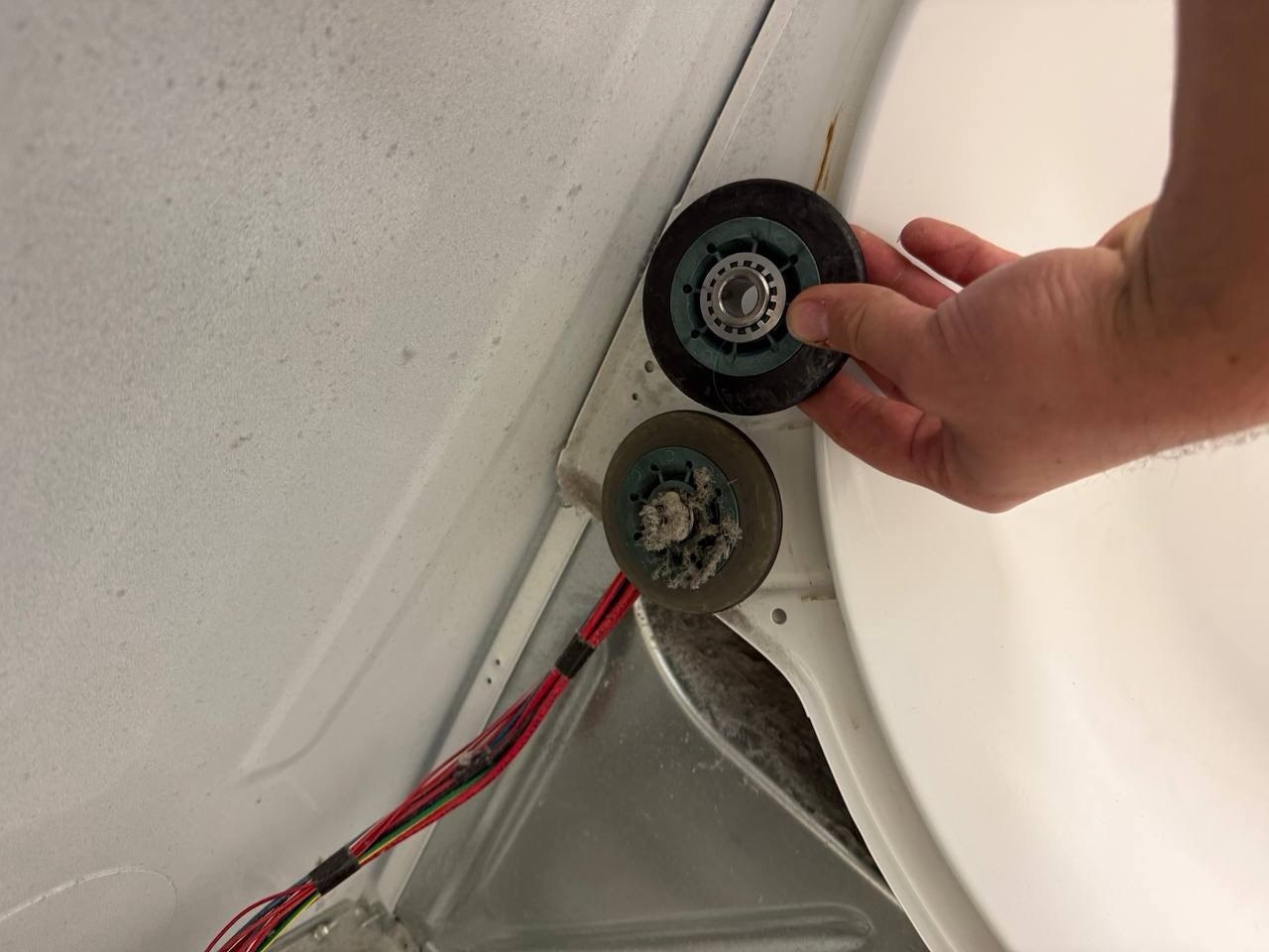 Dryer repair in progress in a Naples home
